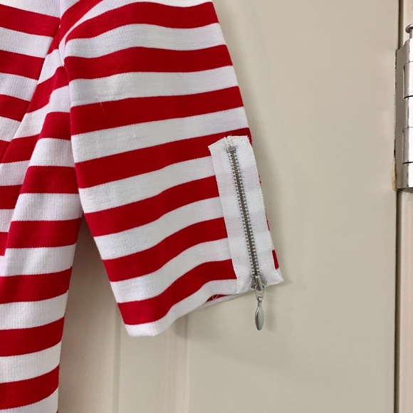 Banana Republic Red & White Striped Bodycon Dress - Picture 2 of 6